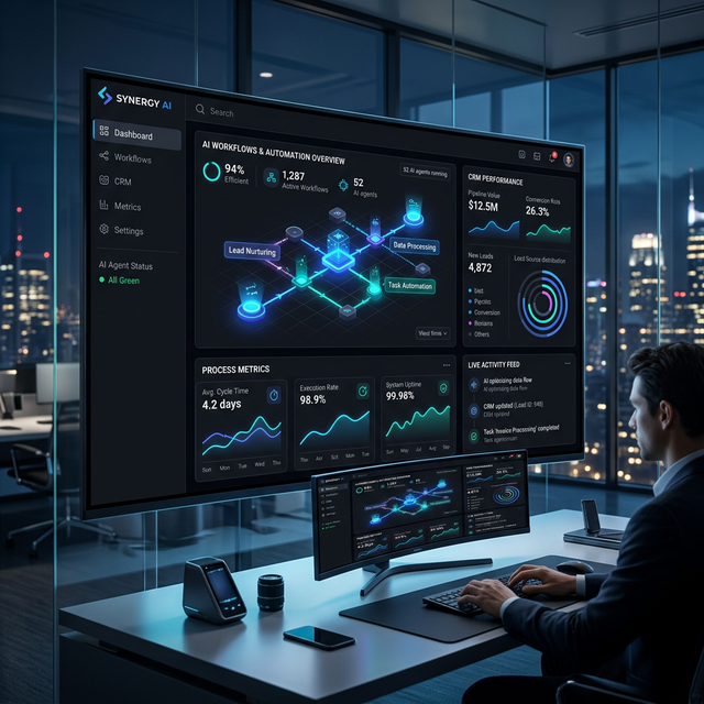 Dashboard de automatización comercial